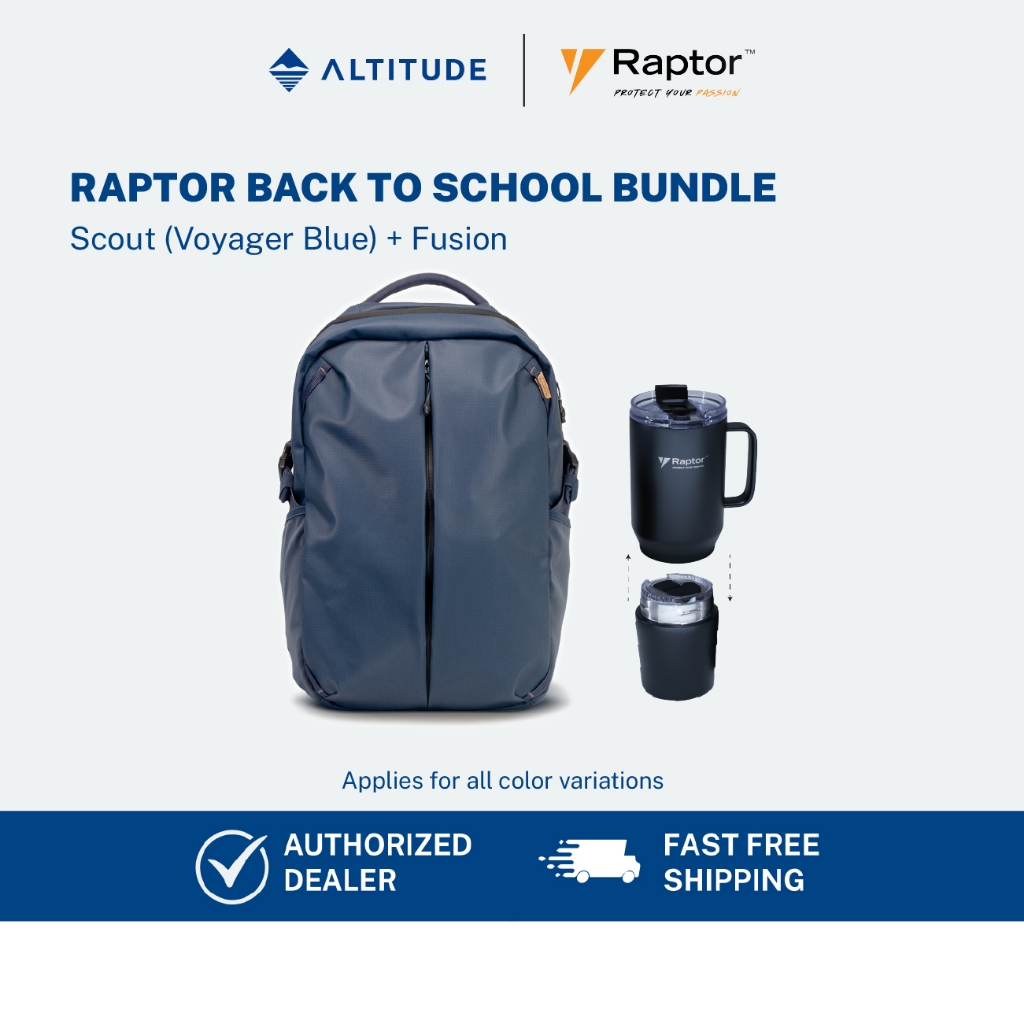 Back To School Bundle Raptor Scout Voyager Blue + Fusion 28oz | Shopee ...