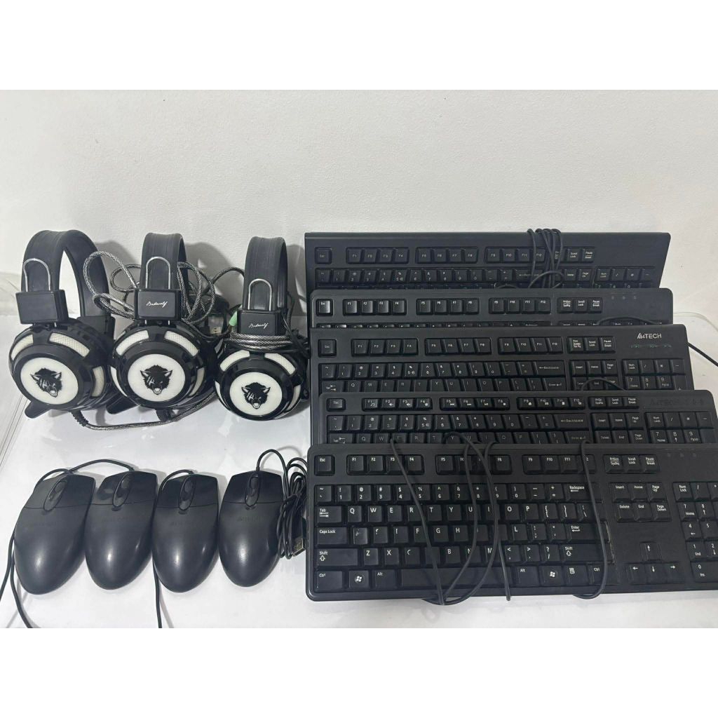 USED KEYBOARD + MOUSE + BADWOLF RGB HEADSET | Shopee Philippines
