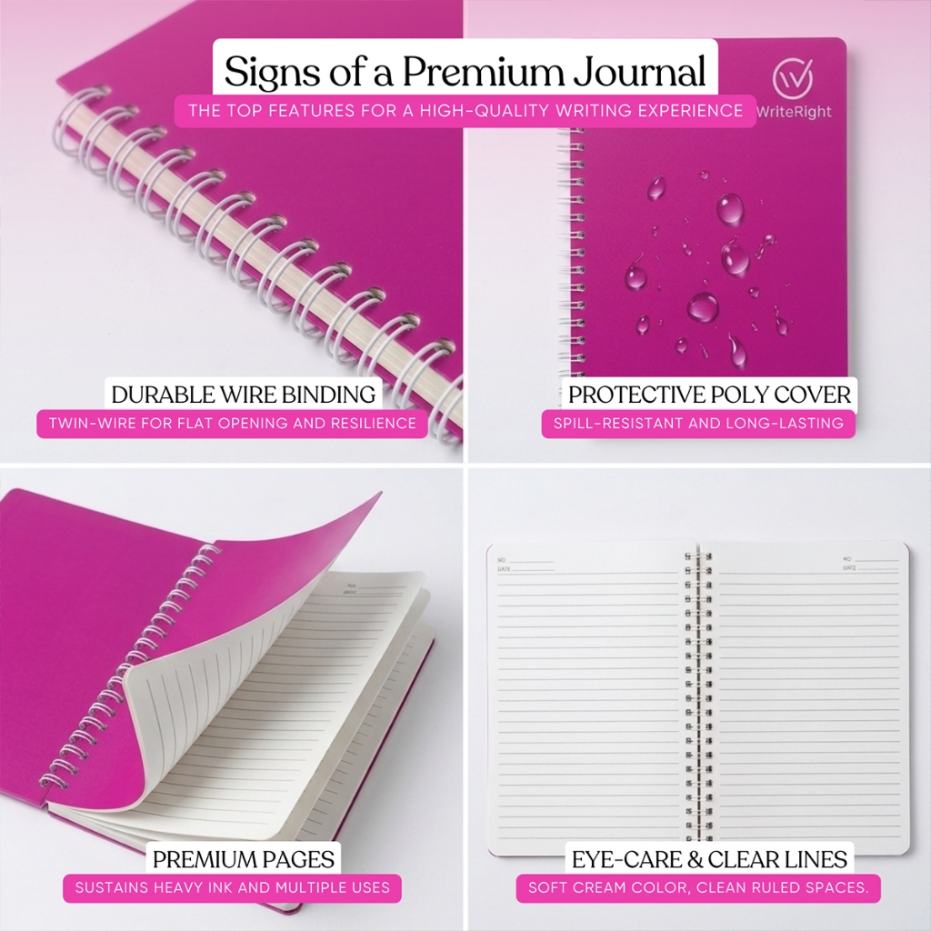 TIP TOP Macaron Spiral Notebook – Pack of 10 80 Sheets Double Coil ...
