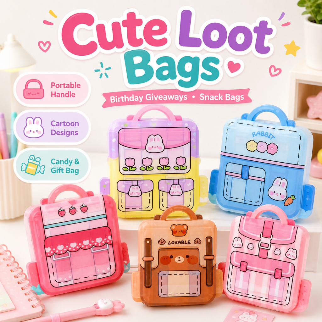lootbags giveaways loot bags for birthday Snack Bags Cartoon Portable ...