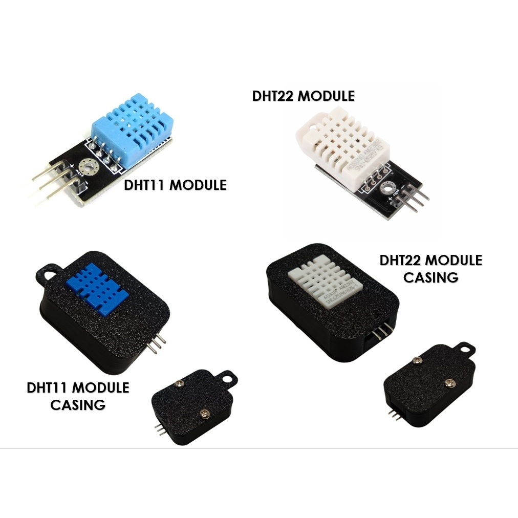 DHT22 DHT11 DIGITAL TEMPERATURE HUMIDITY SENSOR MODULE AND CASING ...