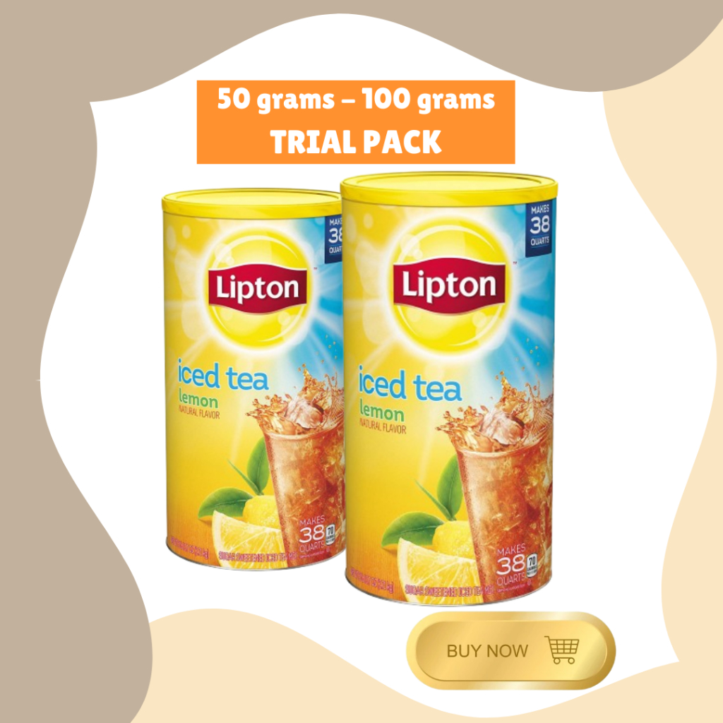 Lipton Iced Tea and Lemon ( TRIAL PACK 50 grams I 100 grams ) | Shopee ...