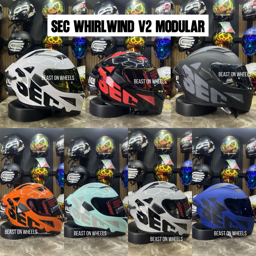 Shop sec modular helmet for Sale on Shopee Philippines