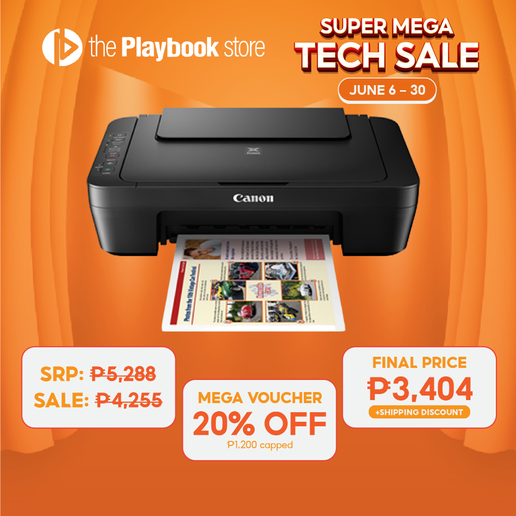 Canon Pixma MG3070S Wireless Print Scan Copy 3 In 1 Printer | Shopee ...