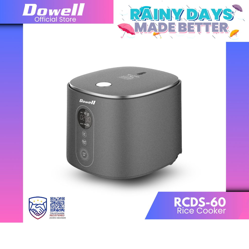 Dowell 6 Cups Digital Low Carb Rice Cooker | RCDS-60 | Shopee Philippines