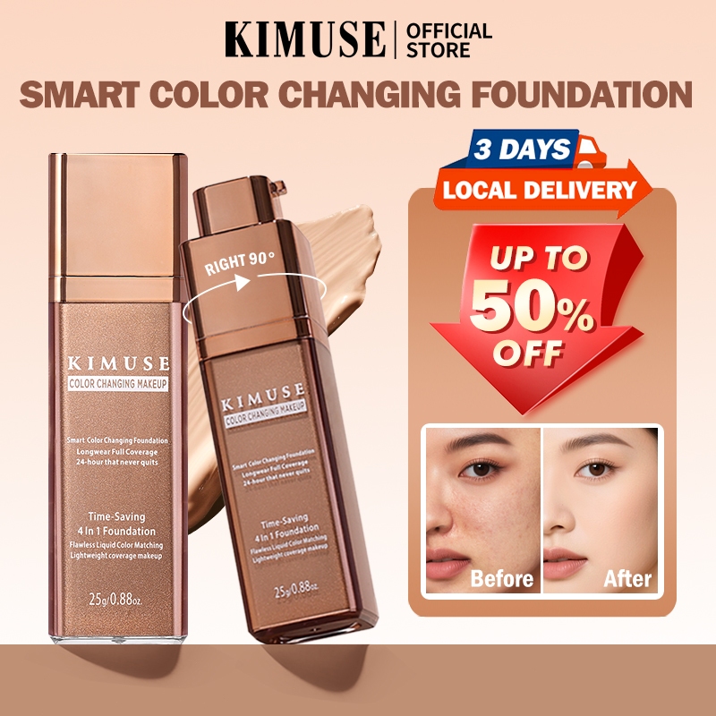 KIMUSE Smart Color Changing Foundation Makeup 24H Long-lasting ...