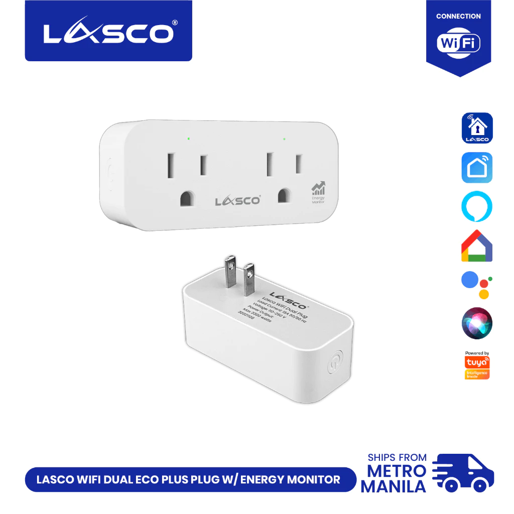 Lasco Double Dual Smart WiFi Plug