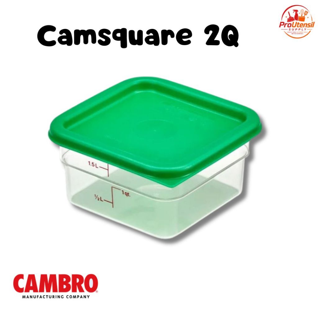 proutensil Camsquare Food Storage Container 2Qt Clear Polycarbonate ...