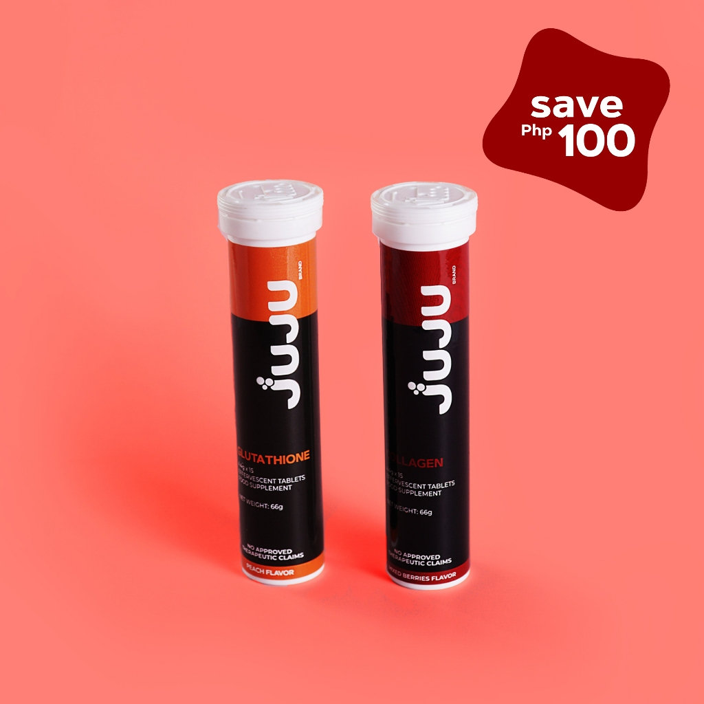 JUJU Collagen + JUJU Glutafair 2 Tubes Bundle - (1 Collagen + 1 Gluta) For Younger Looking Skin