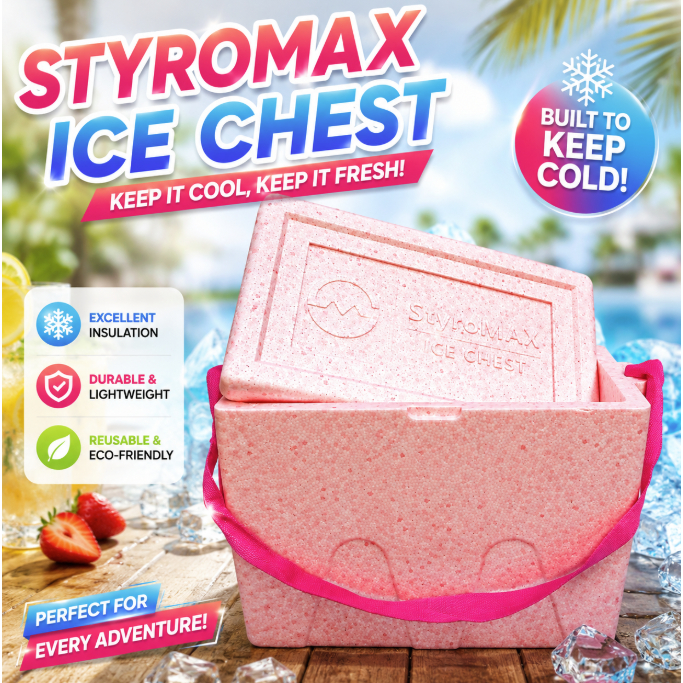STYRO FOAM BOX ICE COOLER/ICE BOX ICE CHEST CLOTH HANDLE | Shopee ...