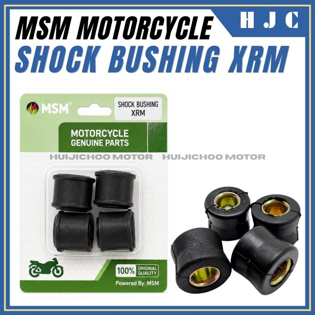 MSM Rear Shock Bushing Set for Honda XRM Heavy Duty Rubber Suspension ...