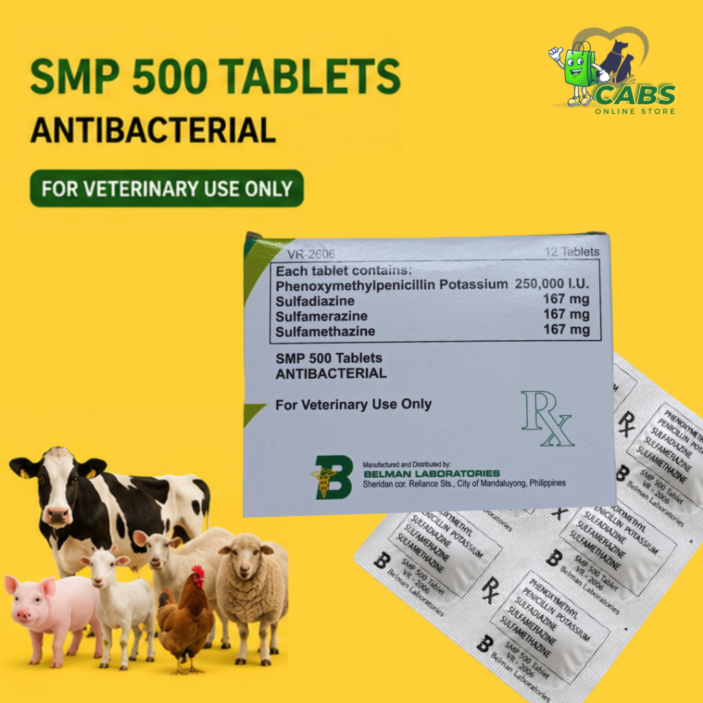 SMP-500 TABLETS belman for animals 12 tablets in 1 box | Shopee Philippines