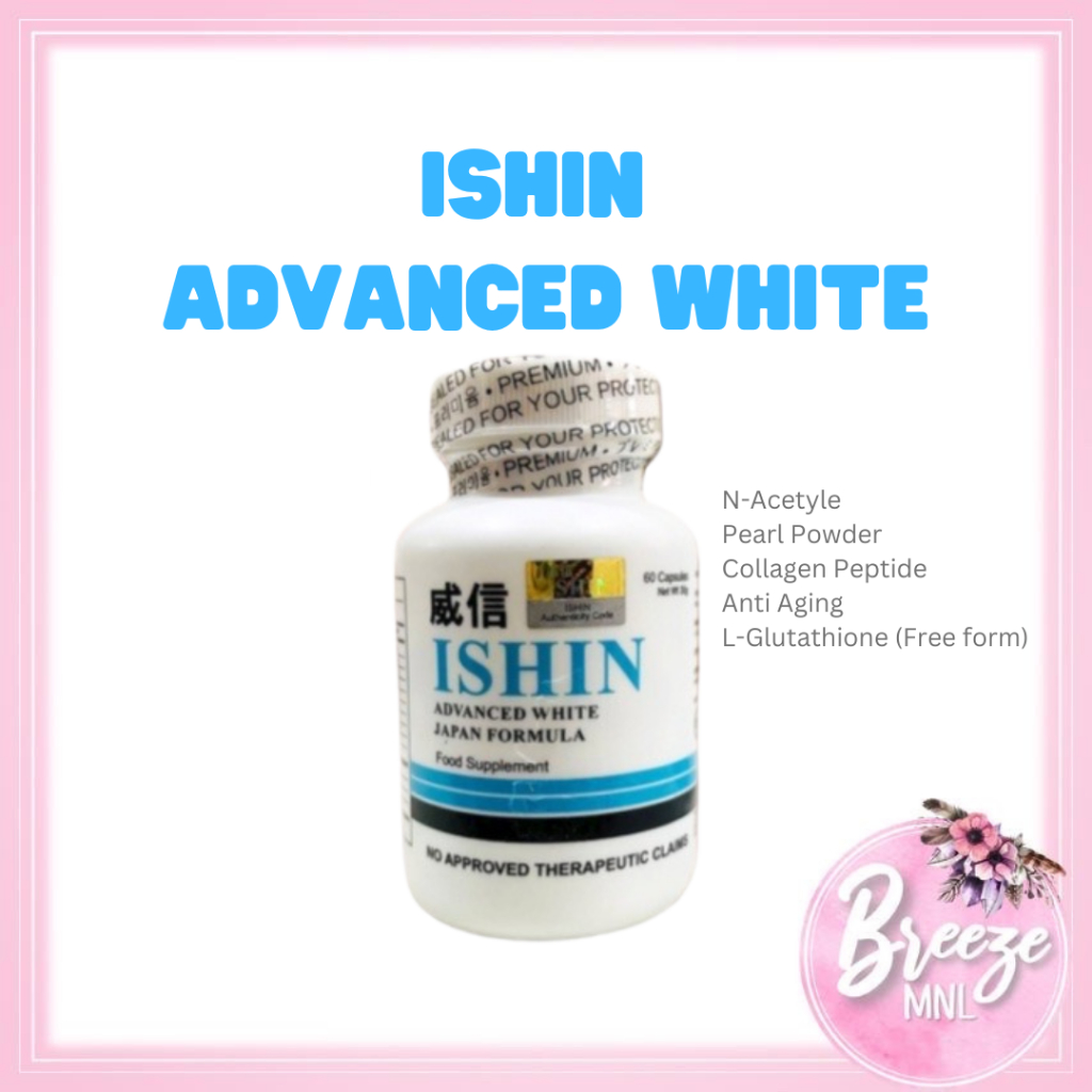 Ishin Advanced White Japan Formula 10x Whitening Pearl White Glutathione Collagen | ISHIN BLUE