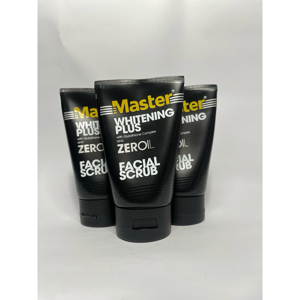 Master Whitening Plus Facial Scrub 100g with Glutathione Complex & Zeroil (Deep Cleansing)