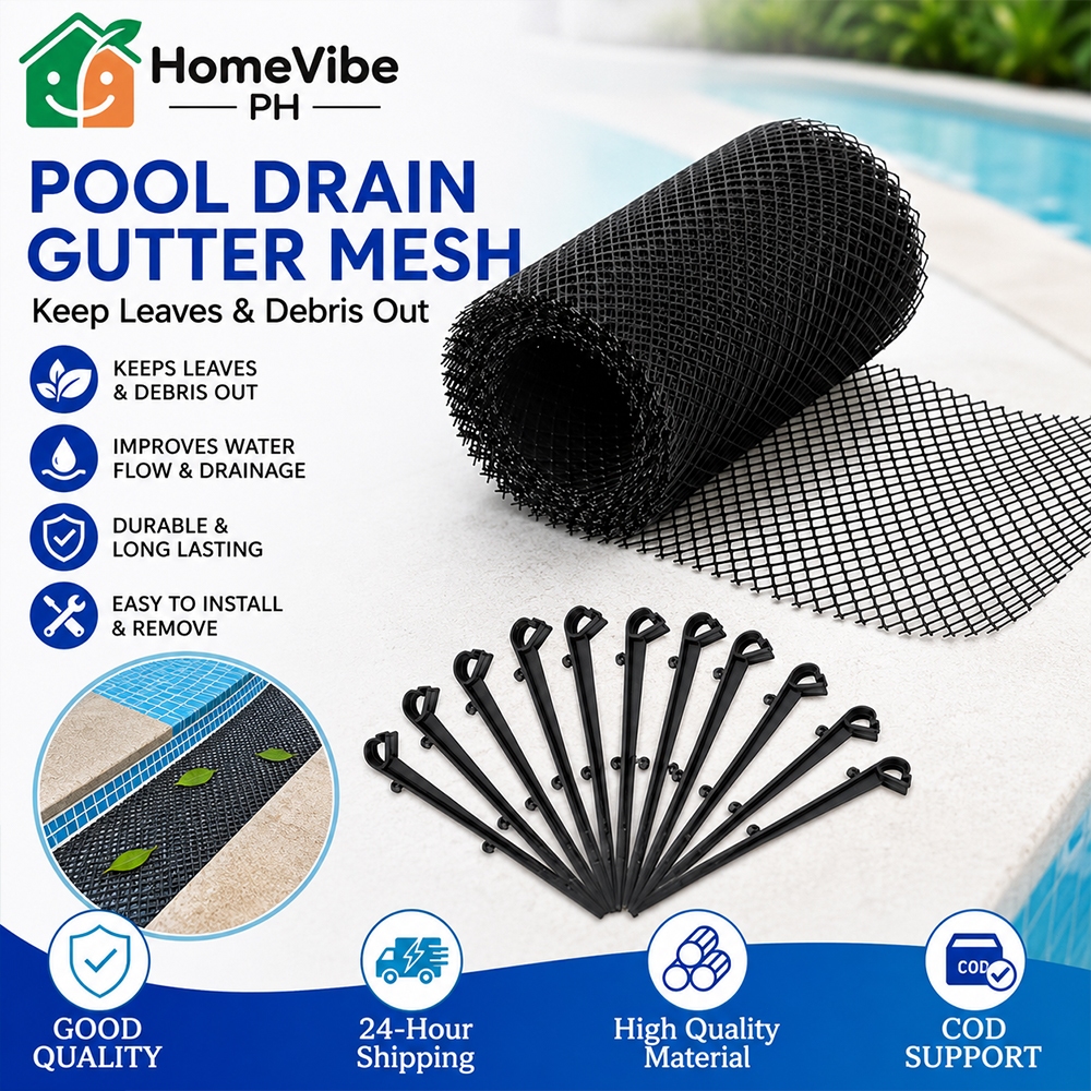 8M Plastic Gutter Guard Mesh, Leaf Protection Mesh Gutter Guards Roll ...