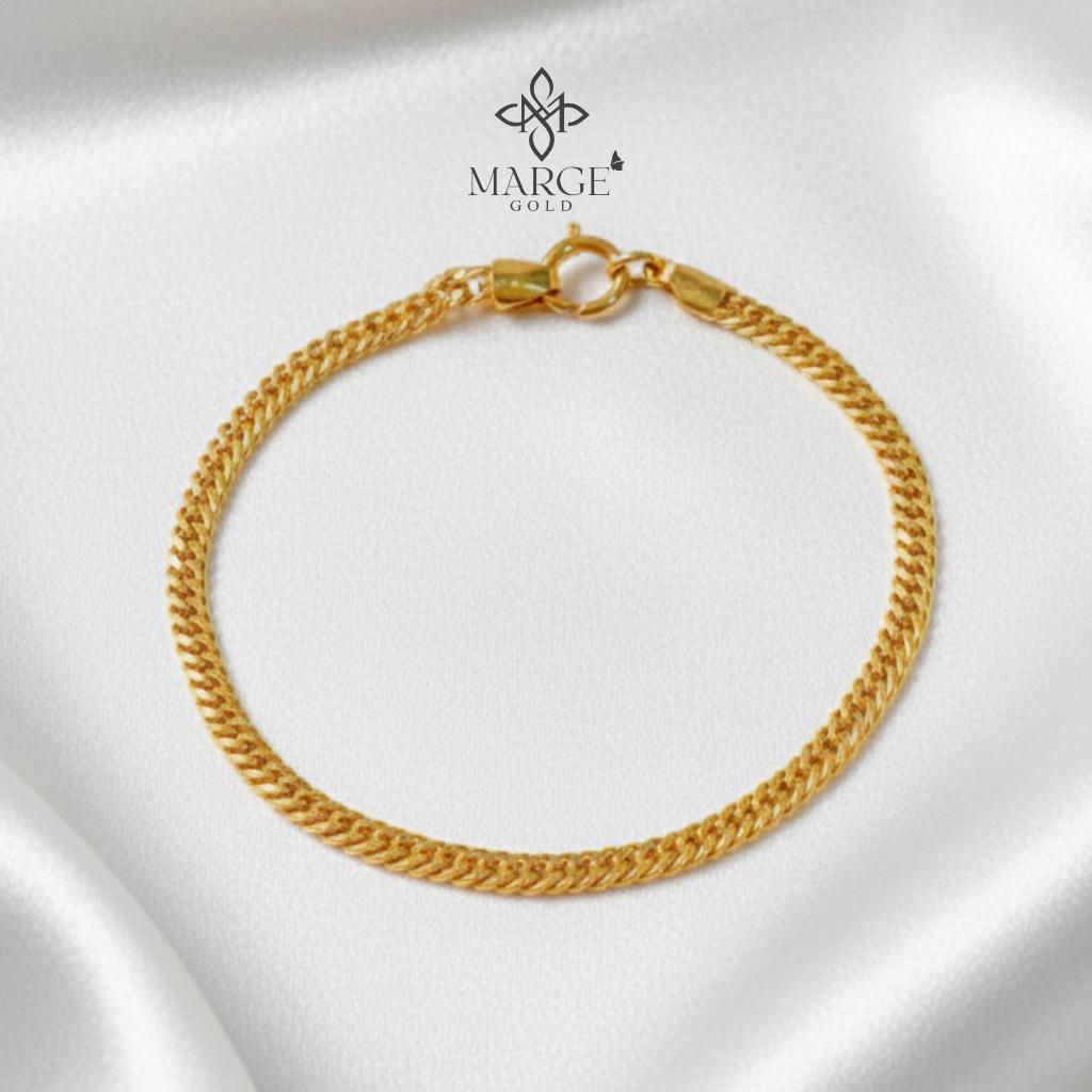 MARGEGOLD Japan Style Mosquiton Lock Bracelet | 18K Saudi Gold ...