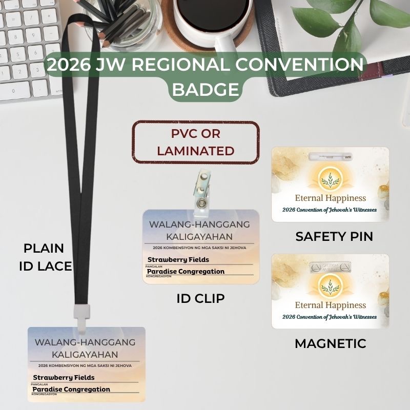 Personalized 2026 Convention Badge – Eternal Happiness | Laminated or ...