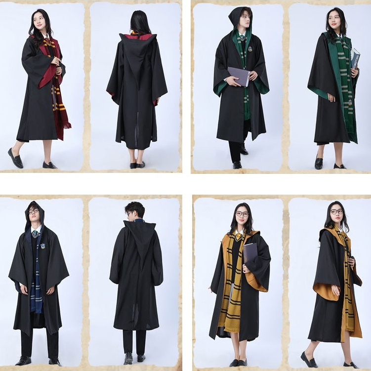 New HPot Kids&Adult Party Cosplay Costume Robe Cloak Adult Halloween ...