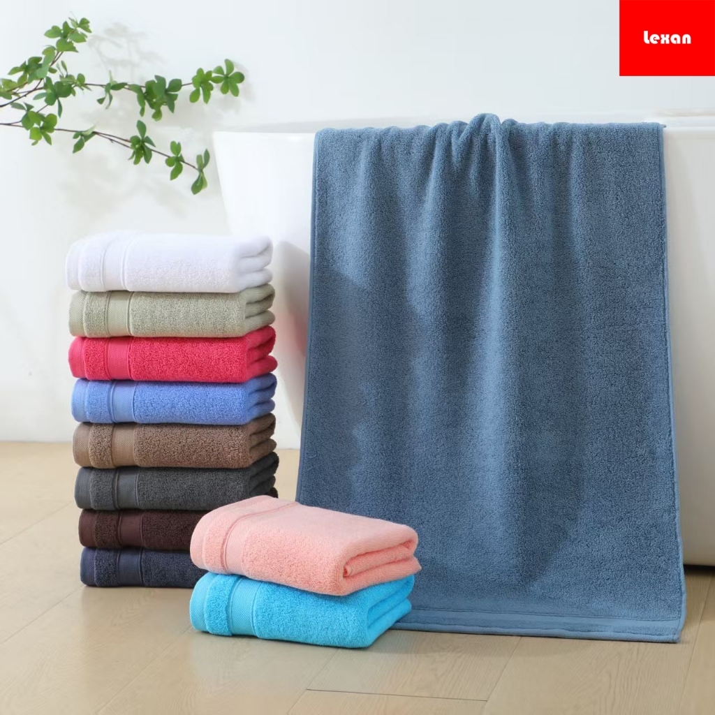 Lexan High Quality 100% Cotton BATHTOWEL Plain 1pc (2 sizes available ...