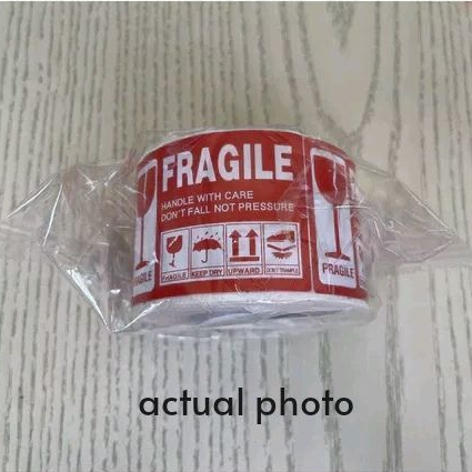 400pcs/roll 70x50 mm Red Fragile Stickers Handle with Care Warning ...