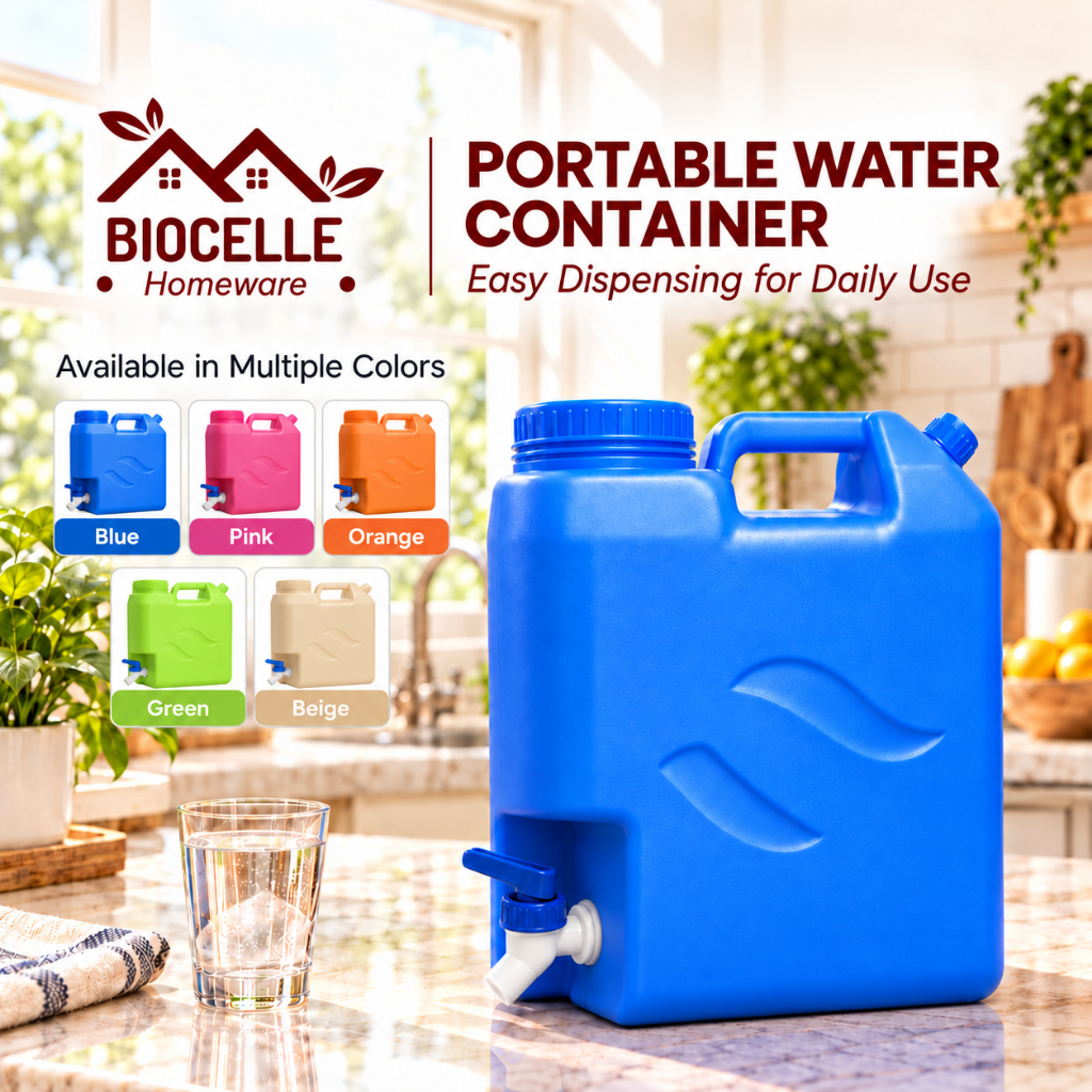 Biocelle Portable Mineral Water Container with Faucet Storage Jug ...