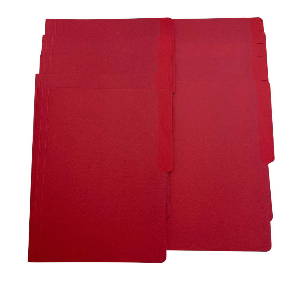 10pcs/Pack Red Short Folder Colored Folder | GREENOCEAN | Shopee ...