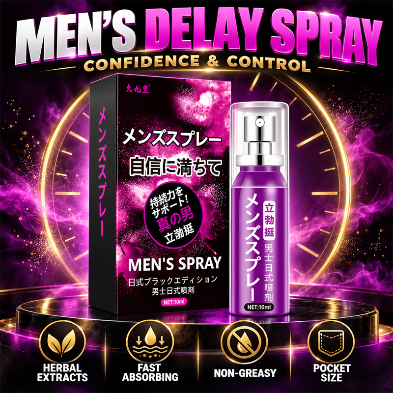 Botanical Comfort Formula delay spray for men adult FAST ABSORBING NON ...