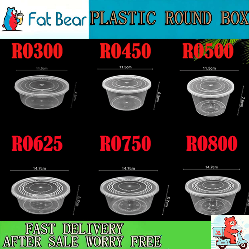 CLEAR AND BLACK ROUND LUNCH BOX SERIES ENVIRONMENTAL FRIENDLY FOOD ...