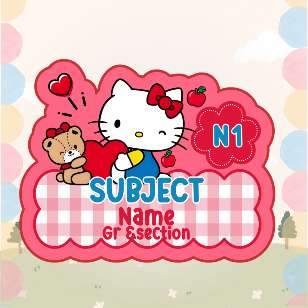 Shop hello kitty subject labels for Sale on Shopee Philippines