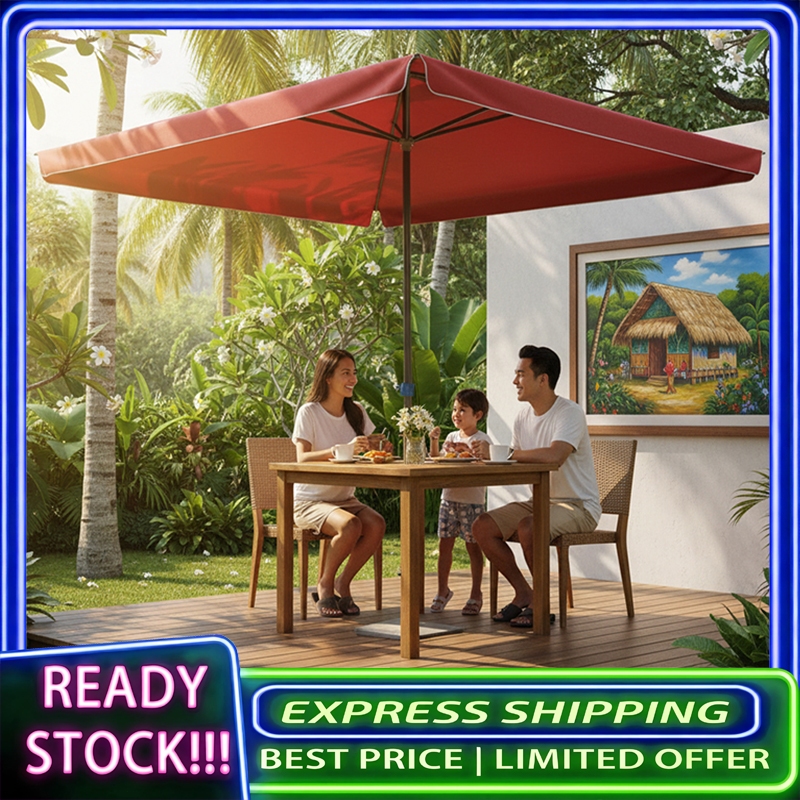 2M*2M Square Outdoor Umbrella Garden Parasol Umbrella big Umbrella ...
