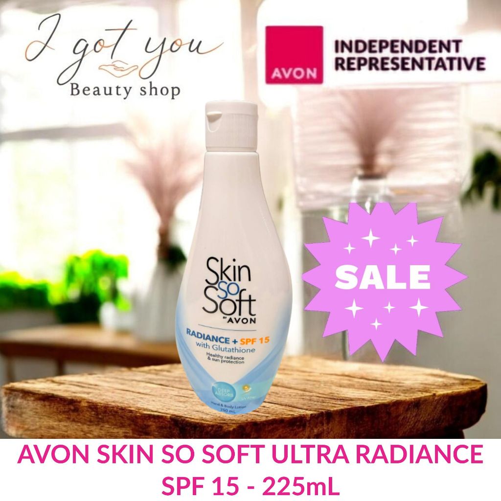 avon skin so soft ultra glutathione with vitamin c  Glow Like You Mean It!  Busy days? No worriesyour glow doesn't have to wait. Introducing "Ultra Radiance" Lotion  your daily dose of confidence in a AVON SKIN SO SOFT Ultra