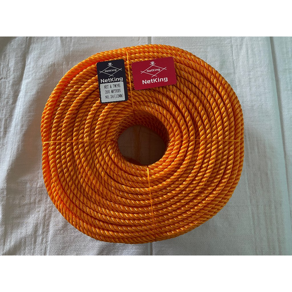 NetKing 200M(5mm10#-12mm24#）Nylon Rope Full Length / Buong Timbang ...