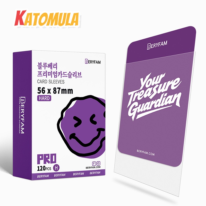 120pcs BERYFAM Sleeves 35PT Toploader Protector Hard Card Sleeves Kpop Acid  Free Blueberry Series | Shopee Philippines