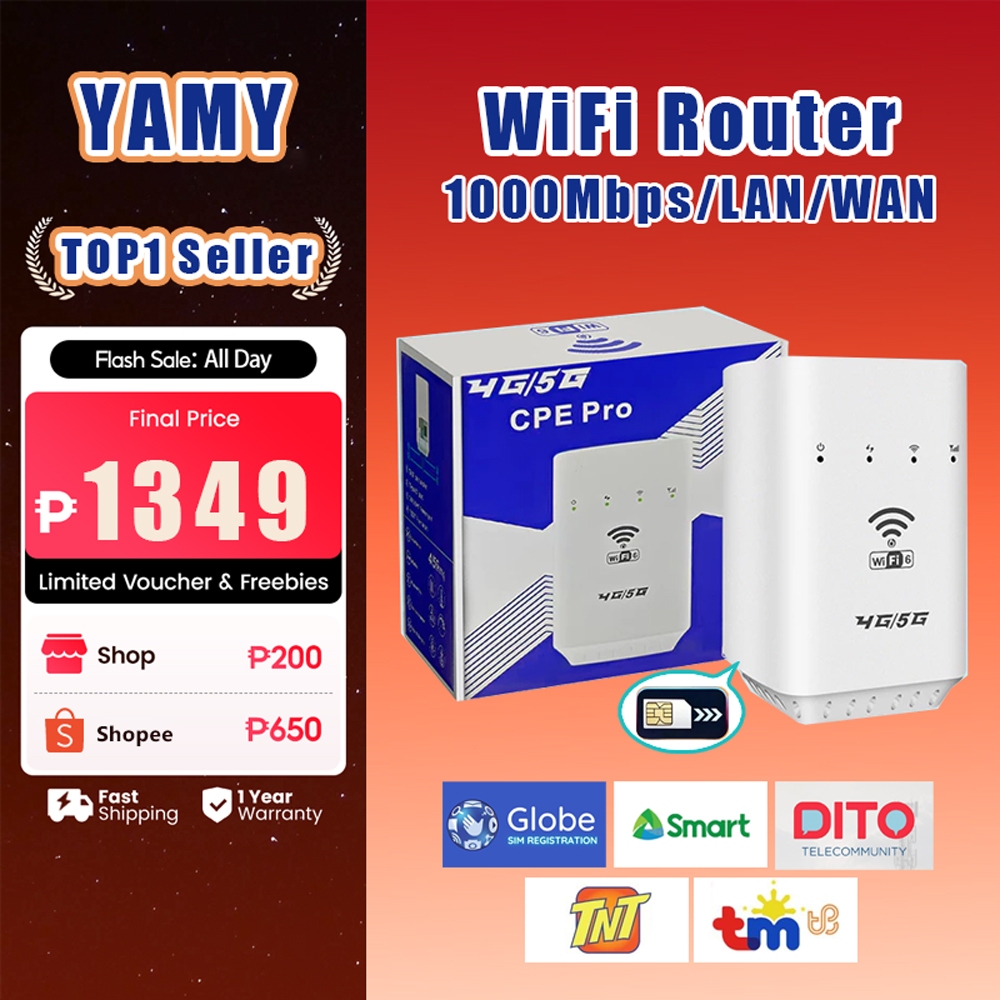 WiFi Router with SIM Slot and LAN Network 1000Mbps Multi-Mode Wi-Fi ...