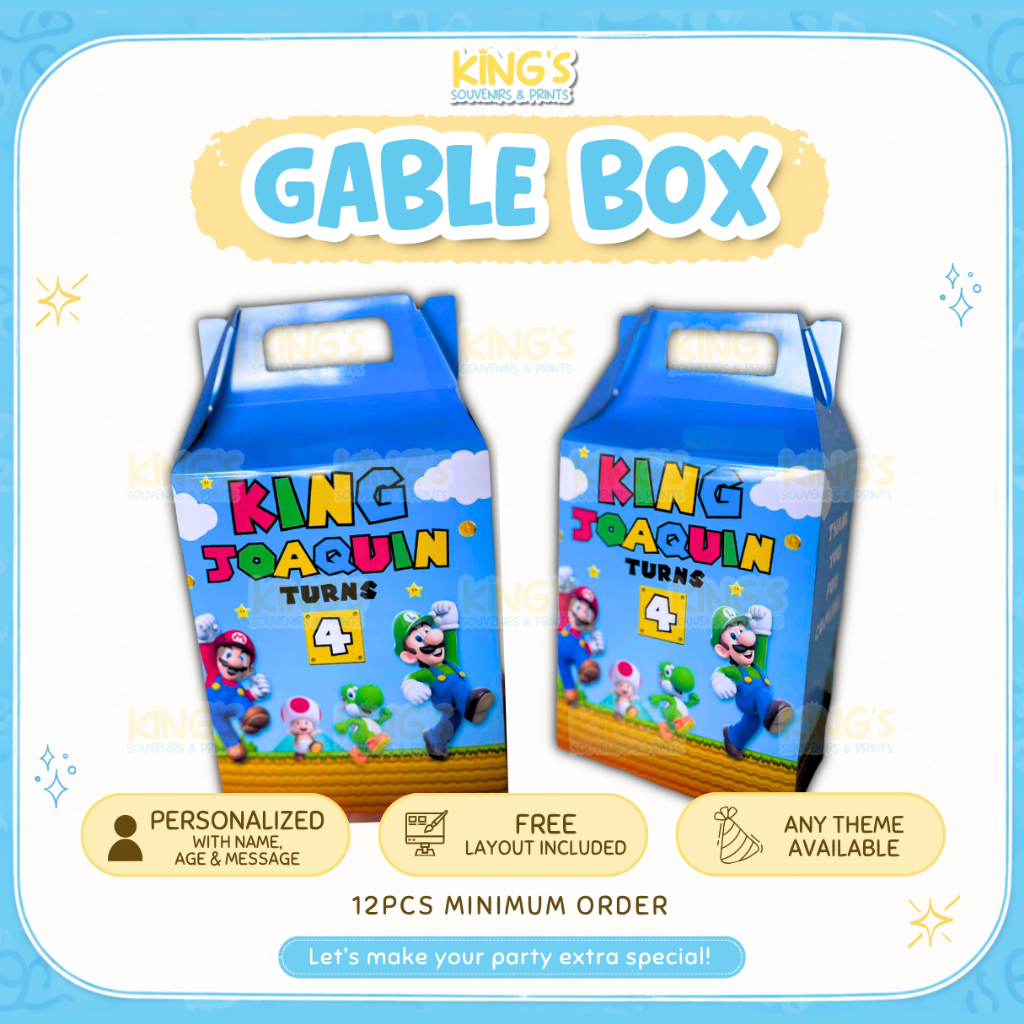 CUSTOMIZED GABLE BOX / LOOT BOX | Shopee Philippines