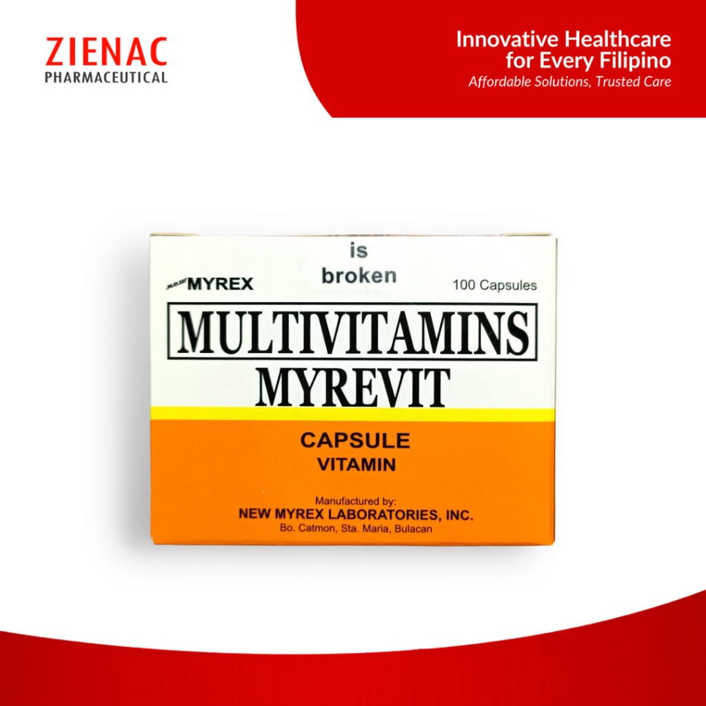 MYREVIT Multivitamin 100 Capsules – Daily Vitamins for Energy, Immunity ...