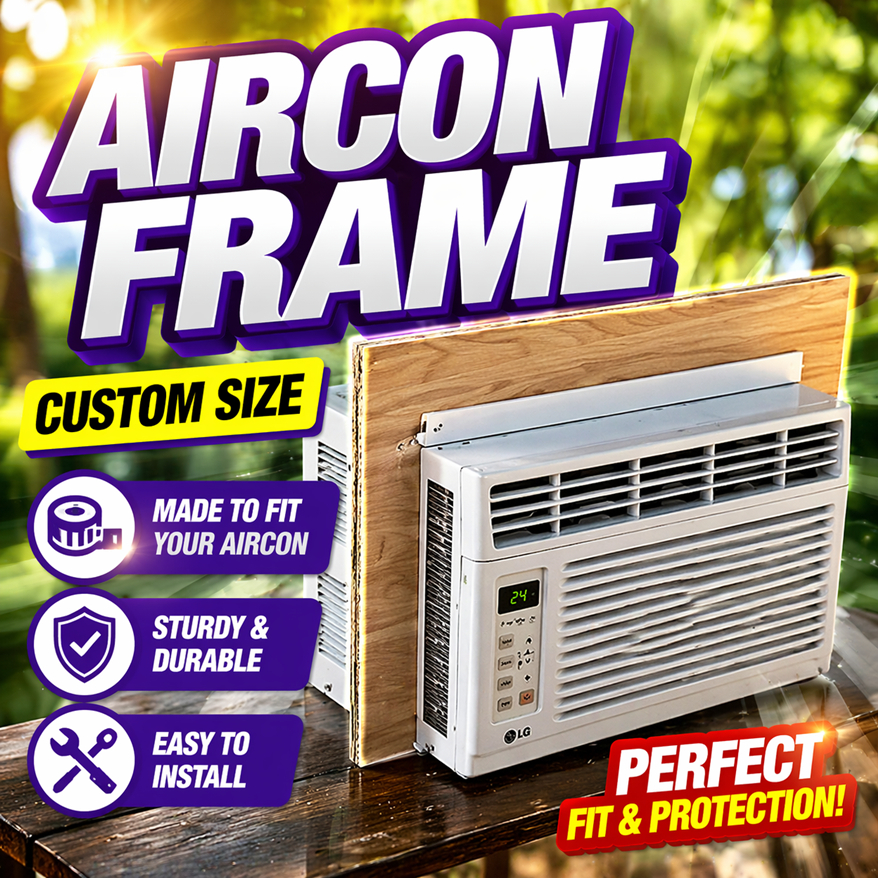 AIRCON FRAME custom size made of PLYWOOD (MESSAGE YOUR CUSTOM SIZE ...