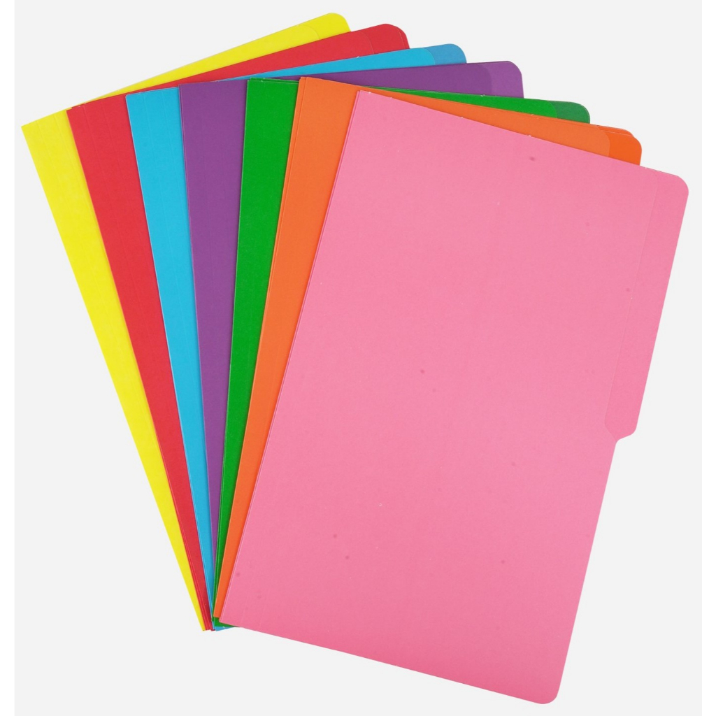 SCHOOL SUPPLIES CARTON LONG FILE FOLDER PER PIECES COLORED FOR OFFICE ...