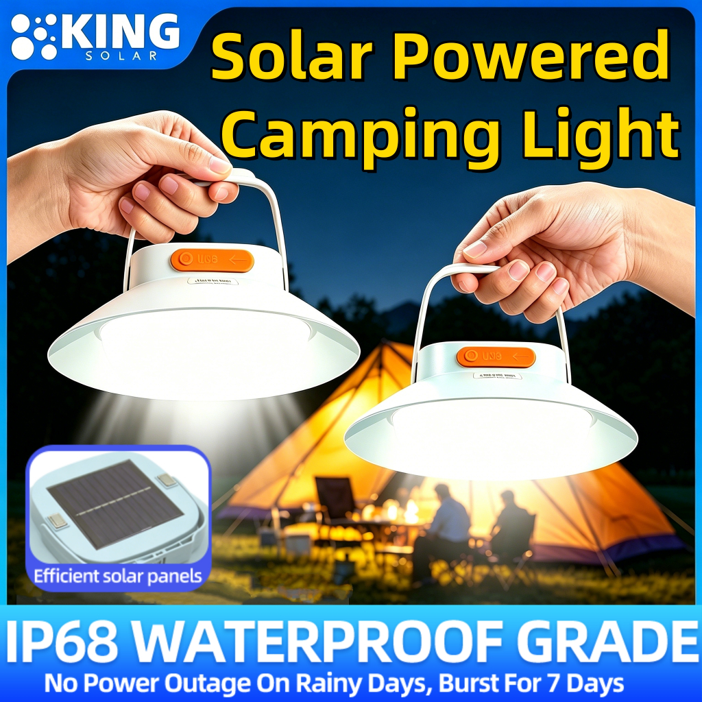 KINGSOLAR Solar Camping Light Outdoor Waterproof IP68 Emergency with ...