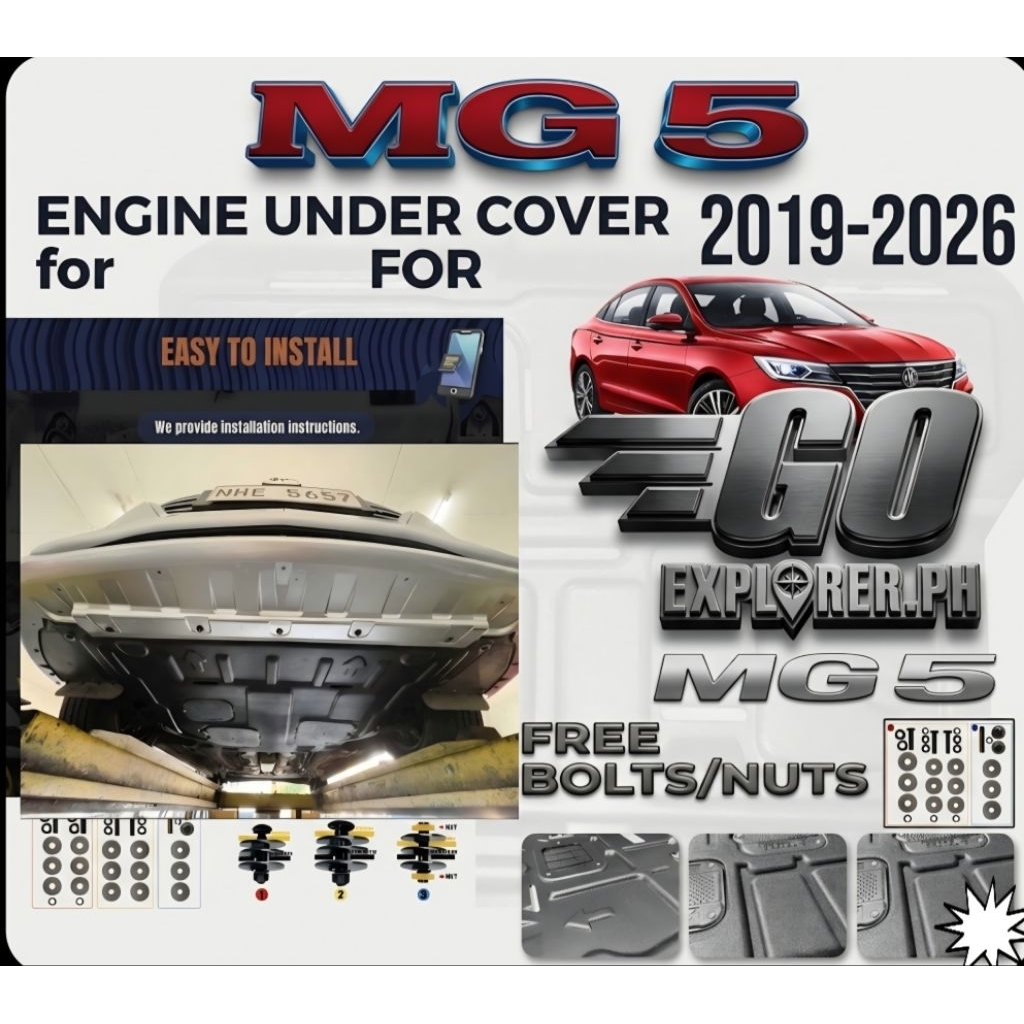 MG 5 ENGINE UNDER COVER 2019-2026/ Engine GUARD MG 5 / ENGINE COVER fit ...