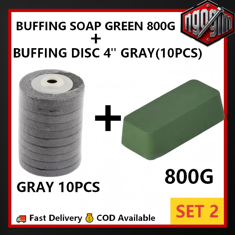 Buffing Set – Green Buffing Soap 800g/400g + 4