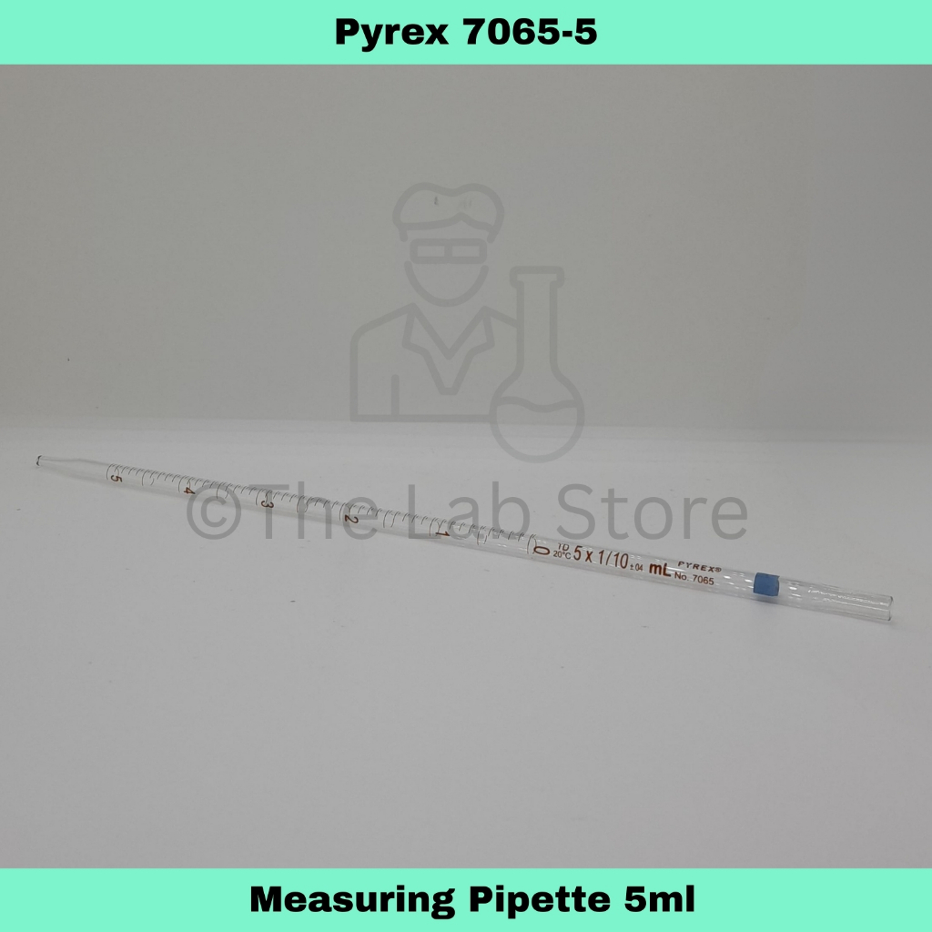 5mL PYREX Glass Measuring Pipette, Blue Color Code | Shopee Philippines