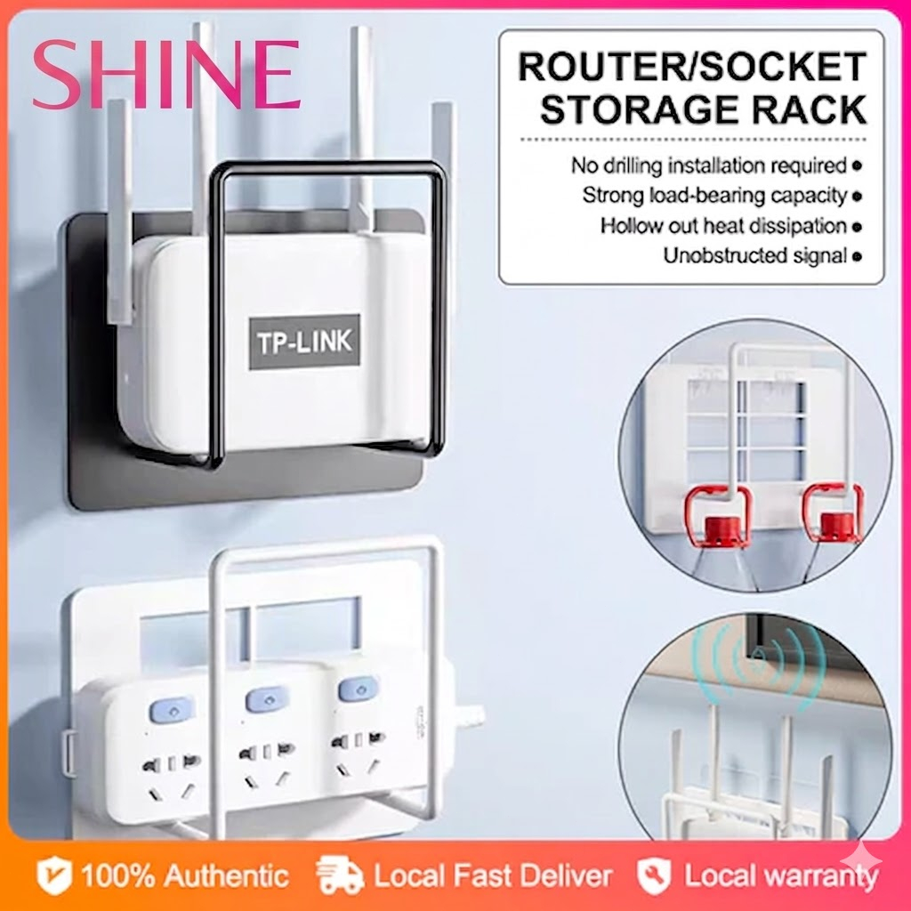 Router Holder Wifi Storage Box Optical Modem Wall Mounted Set-Top Box ...