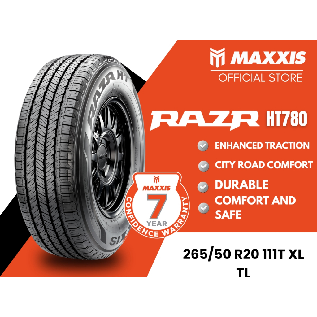 MAXXIS 265/50 R20 111T XL RAZR HT780 TL | Shopee Philippines