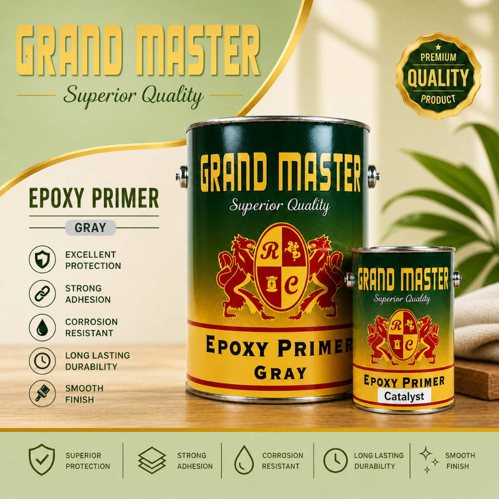Grand Master Epoxy primer ,Epoxy Catalyst clear Epoxy Metal Primer ...