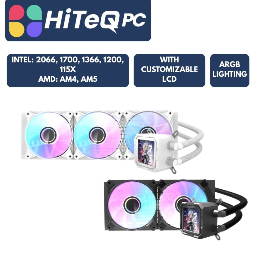 HiteqPC | darkFlash Wave DV360S / D240S AIO Liquid CPU Cooler with IPS ...
