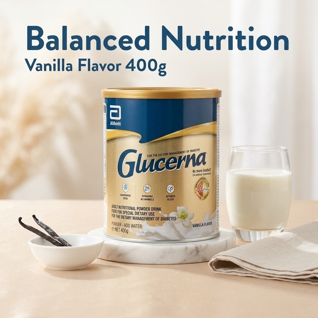 Glucerna Vanilla 400g for Diabetic Nutrition Powder Milk Drink (Save ...