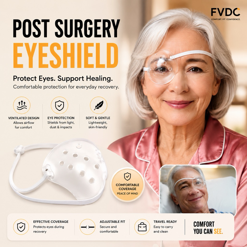FVDC EYE SHIELD POST SURGERY SURGICAL EYESHIELD VENTILATED EYE COVER ...