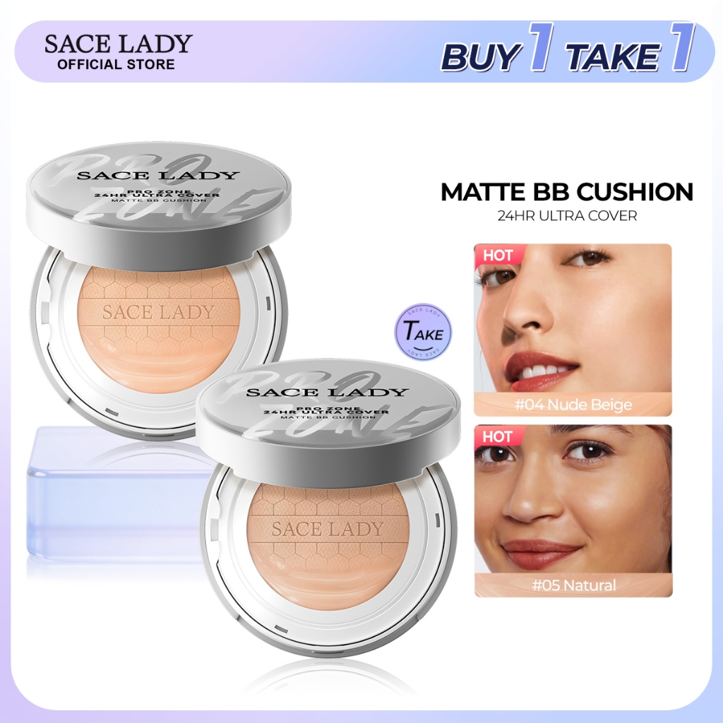SACE LADY Cushion Foundation Matte Oil Control Waterproof SPF 30/PA ...