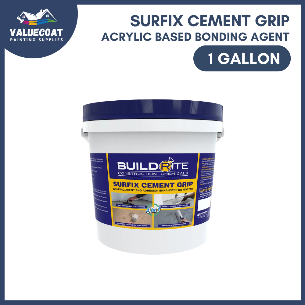 Buildrite Surfix Cement Grip Acrylic Bonding Agent 1gal, New to Old ...